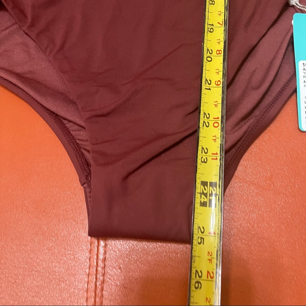 Seafolly Australia One Piece V Neck Maillot Plum 8 - Picture 11 of 11